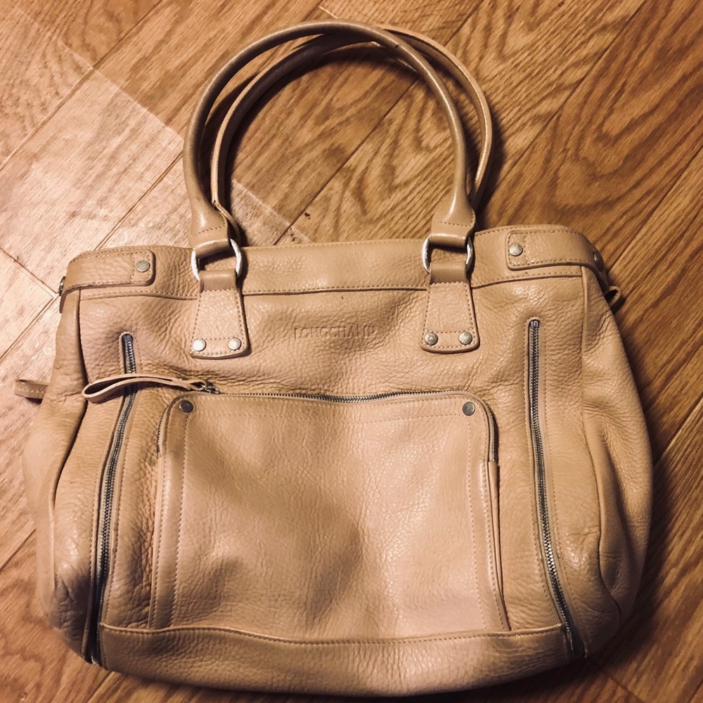 Longchamp Tan Leather Tote